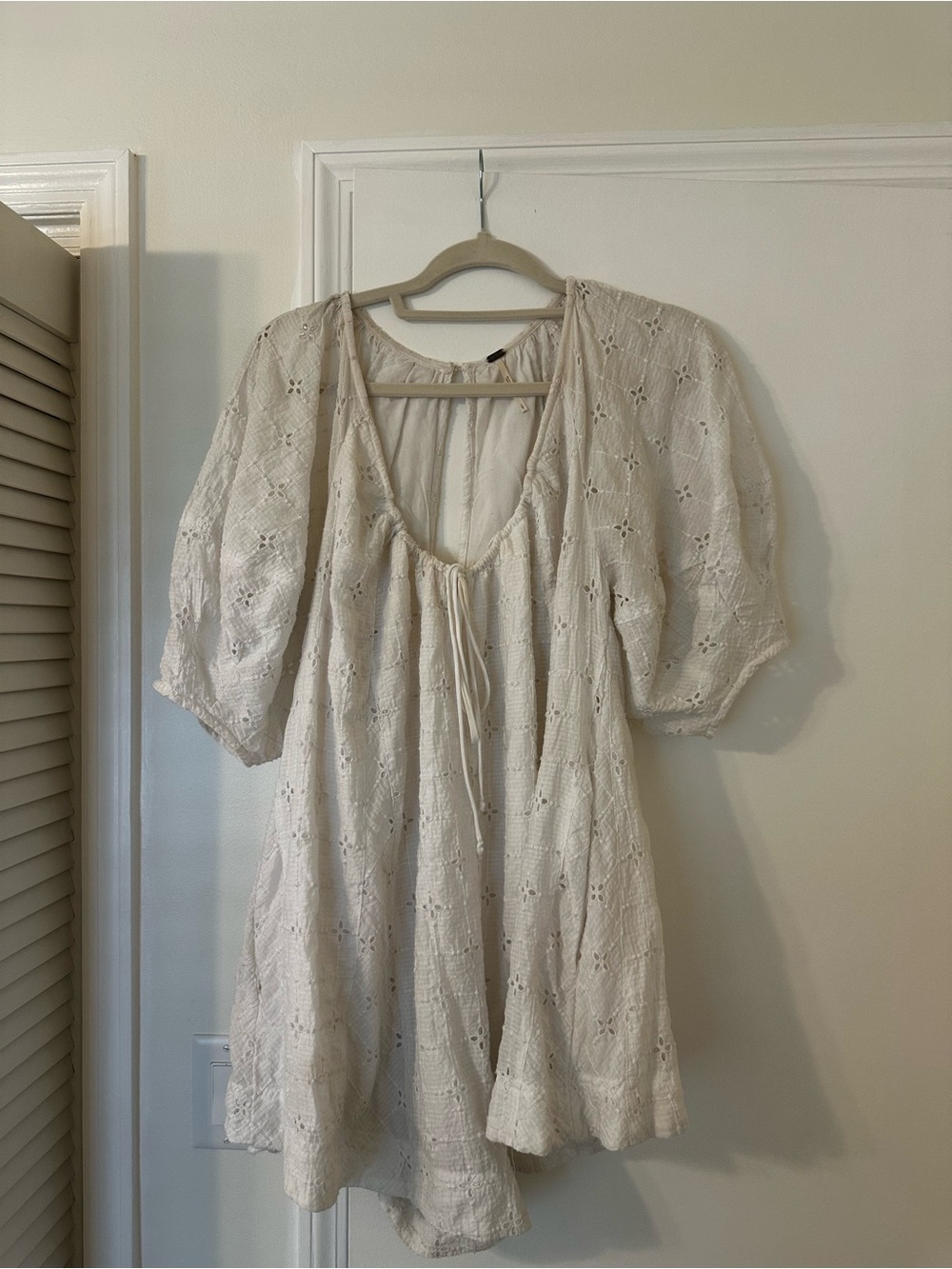 Free people ivory bop around romper
